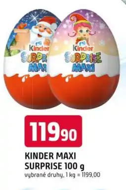 Trefa Kinder maxi surprise nabídka