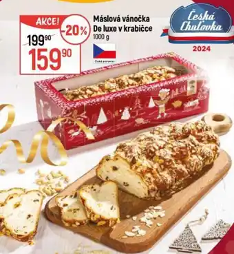 Máslová vánočka De luxe v krabičce