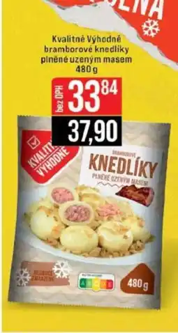 Jip Kvalitně Výhodně bramborové knedlíky plněné uzeným masem nabídka