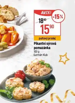 Globus Pikantní sýrová pomazánka nabídka