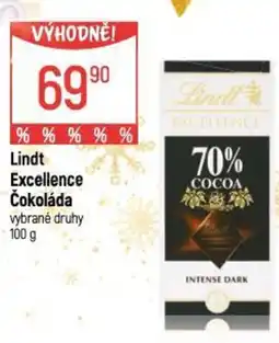 Globus Lindt Excellence Čokoláda nabídka