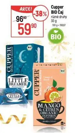 Globus Cupper BIO Čaj nabídka