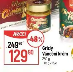 Globus Grizly Vánoční krém nabídka