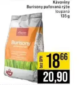 Jip Kávoviny Burisony pufovaná rýže loupaná nabídka