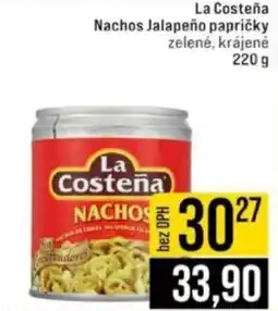 Jip La Costeña Nachos Jalapeño papričky zelené, krájené nabídka
