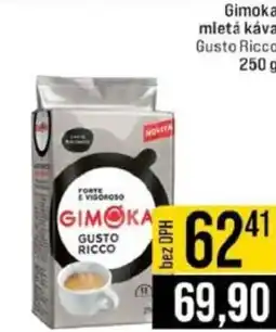 Jip Gimoka mletá káva Gusto Ricco nabídka