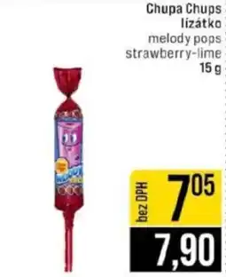 Jip Chupa Chups lízátko melody pops strawberry-lime nabídka