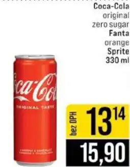 Jip Coca-Cola original zero sugar Fanta orange Sprite nabídka