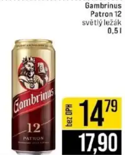 Jip Gambrinus Patron 12 světlý ležák nabídka