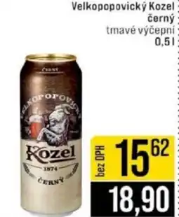 Jip Velkopopovický Kozel černý tmavé výčepní nabídka