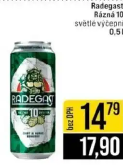 Jip Radegast Rázná 10 světlé výčepní nabídka