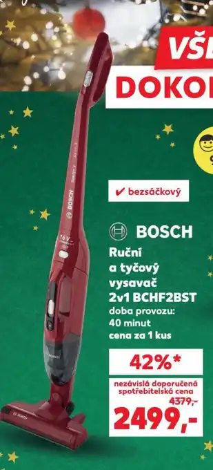 Kaufland BOSCH Ruční a tyčový vysavač 2v1 BCHF2BST nabídka