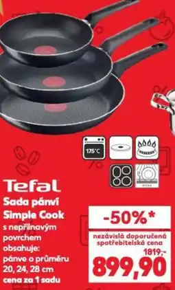 Kaufland Tefal Sada pánvi Simple Cook nabídka