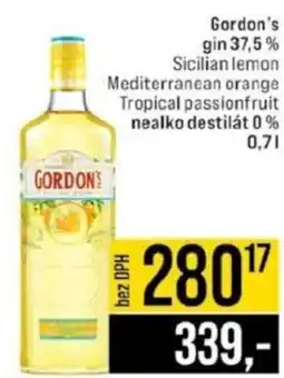 Jip Gordon's gin 37,5% nabídka