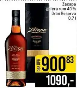 Jip Zacapa Solera rum 40% Gran Reserva nabídka