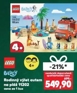 Kaufland LEGO Rodinný výlet autem na pláž 11202 nabídka