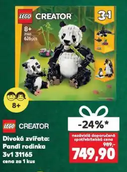 Kaufland LEGO Creator Divoká zvířata: Pandi rodinka 3v1 31165 nabídka
