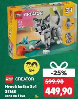 Kaufland LEGO Creator Hravá kočka 3v1 31163 nabídka