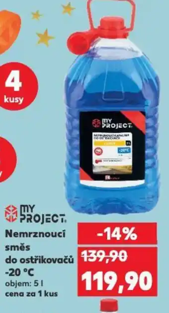 MY PROJECT Nemrznoucí směs do ostřikovačů -20 °C