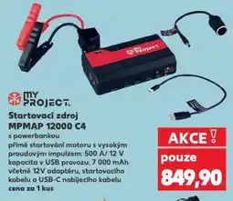 Kaufland MY PROJECT Startovací zdroj MPMAP 12000 C4 nabídka