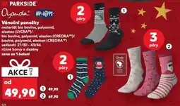 Kaufland Vánoční ponožky nabídka