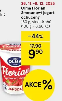 Tesco OLMA Florian Smetanový jogurt ochucený nabídka