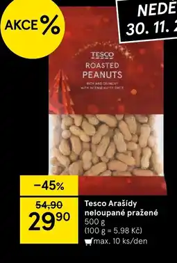 Tesco Tesco Arašídy neloupané pražené nabídka
