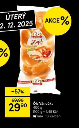 Tesco Ölz Vánočka nabídka