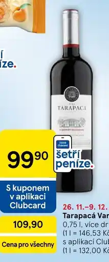 Tesco Tarapacá Varietal nabídka