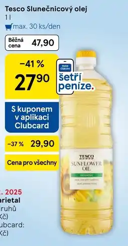 Tesco Tesco Slunečnicový olej nabídka