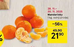 Tesco Mandarinky nabídka