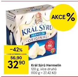 Tesco Král Sýrů Hermelín nabídka