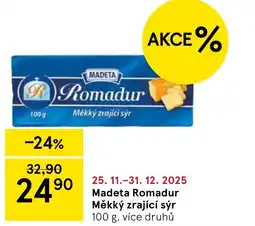 Tesco MADETA Romadur Měkký zrající sýr nabídka