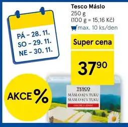 Tesco Tesco Máslo nabídka