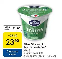 Tesco OLMA Olomoucký tvaroh polotučný nabídka