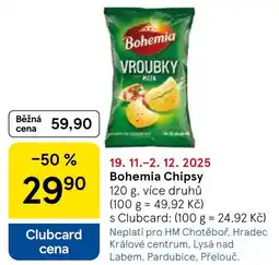 Tesco Bohemia Chipsy nabídka