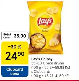 Tesco Lay's Chipsy nabídka