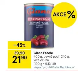 Tesco Giana Fazole nabídka