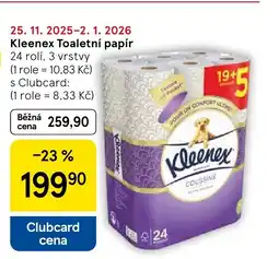 Tesco Kleenex Toaletní papír nabídka
