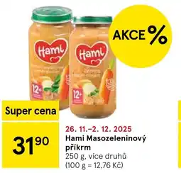 Tesco Hami Masozeleninový příkrm nabídka
