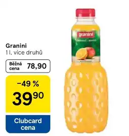 Tesco Granini nabídka
