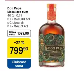 Tesco Don Papa Masskara rum nabídka