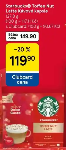 Tesco StarbucksⓇ Toffee Nut Latte Kávové kapsle nabídka