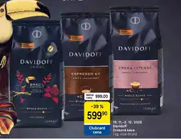 Tesco Davidoff Zrnková káva nabídka