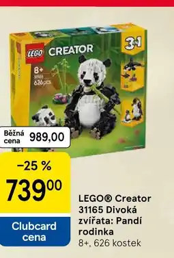 Tesco LEGO® Creator 31165 Divoká zvířata: Pandí rodinka nabídka
