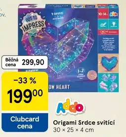 Tesco Origami Srdce svítící nabídka