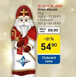 Tesco Orion Mikuláš nabídka