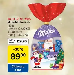 Tesco Milka Mix balíček nabídka