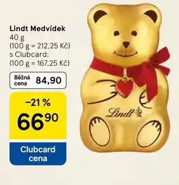 Tesco Lindt Medvídek nabídka