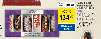 Tesco Tesco Finest Datle v hořké a bílé čokoládě nabídka